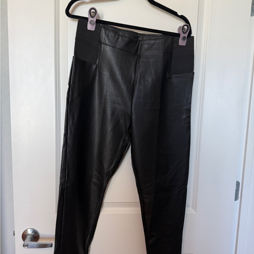 A New Day Black Faux Leather Pants